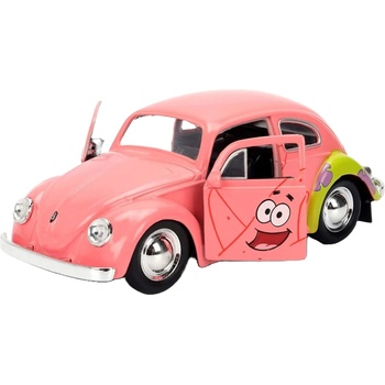 Jada Toys Метална количка Jada Toys - SpongeBob SquarePants 1959 VW Beetle, Patrick, 1: 32 (9335479314R00)