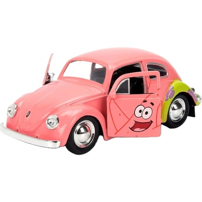 Jada Toys Метална количка Jada Toys - SpongeBob SquarePants 1959 VW Beetle, Patrick, 1: 32 (9335479314R00)