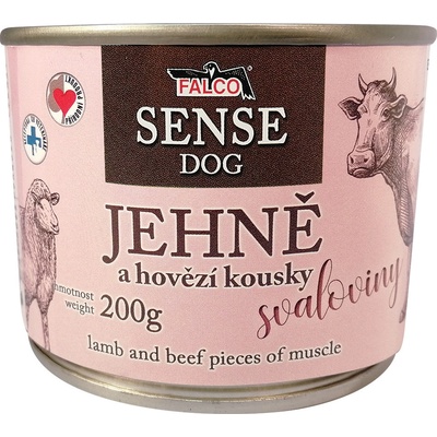Sokol Falco Sense Dog jehněčí a hovězí 200 g