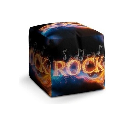 Sablio Taburet Cube Rock: 40x40x40 cm