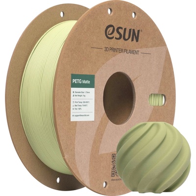 eSUN PETG-Matte Matcha Green - 1, 75 mm / 1000 g (PETG-MT175O-MC1P1)