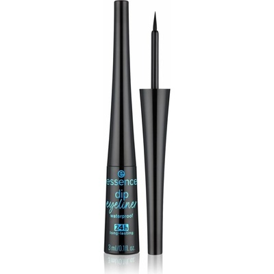 Essence Dip Eyeliner Waterproof voděodolné a dlouhotrvající oční linky 01 Black 3 ml