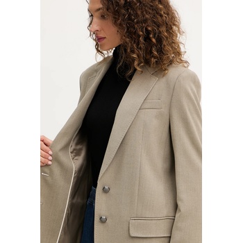 Marella Вълнено сако Marella в зелено с едно копче с изчистен дизайн 2523046101200 (2523046101200)