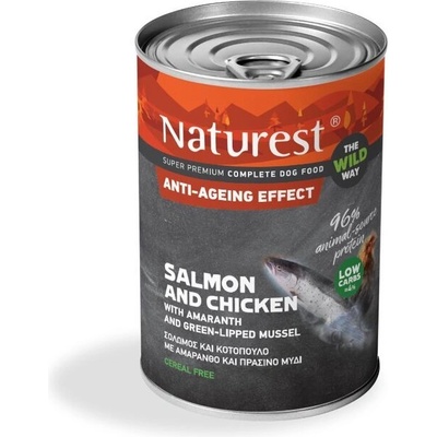 PETINTEREST Naturest Adult Anti-ageing Effect Salmon and Chicken консерва за куче 400gr