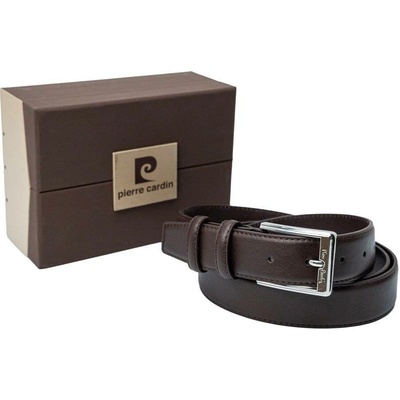 Pierre Cardin kožený pásek Hnědá GG35 2510 brown