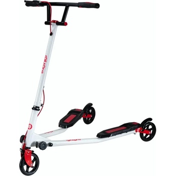 ROLLZONE Тротинетка Wiggler, люлееща се трикова тротинетка, червен (RZWG1-бял)