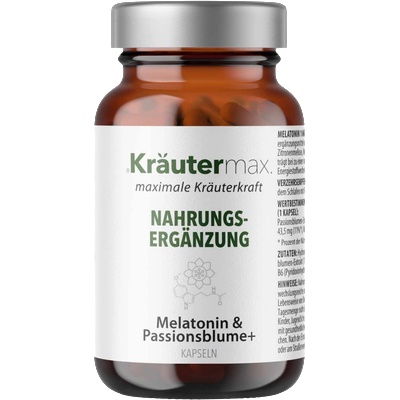 Kräuter Max Мелатонин 1 mg и пасифлора + - 100 капсули