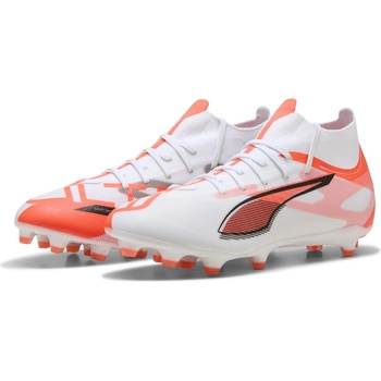 Image 1 of PUMA Мъжки футболни бутонки Puma Ultra Match+ Firm Ground Football Boots Mens - White/Red