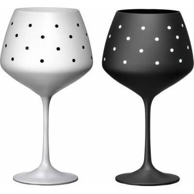 Crystalex Sklenice na víno Giselle Lovely dots 2 x 580 ml