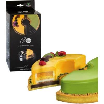 Martellato ráfek dortový nerez sada 3+3 dílný kruh výrobek: prům. 20 v.4cm