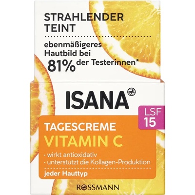 Isana Denní krém s vitaminem C OF15 50 ml