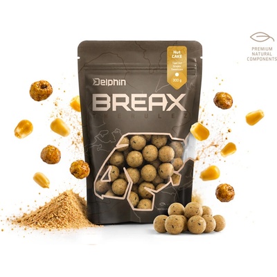 Delphin BreaX NutCAKE Tygří Orech Scopex Sladká Kukurica 300 g - 20 mm