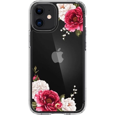 Spigen Cyrill Cecile Case Red Floral - хибриден кейс с висока степен на защита за iPhone 12 mini (цветни мотиви)