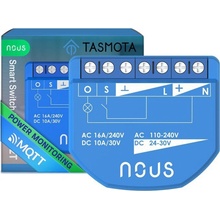 Nous B2T WiFi Tasmota Spínací Modul (1 kanál, měření spotřeby, ESP32) NOUS-B2T