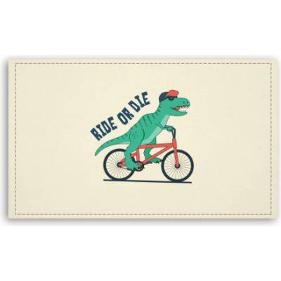 Fotoobraz 120x70 cm velký Ride or die dinosaur