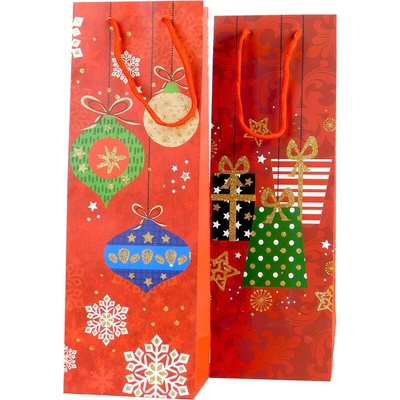 PROHOME - Taška vánoční 12x35x9cm různé motivy