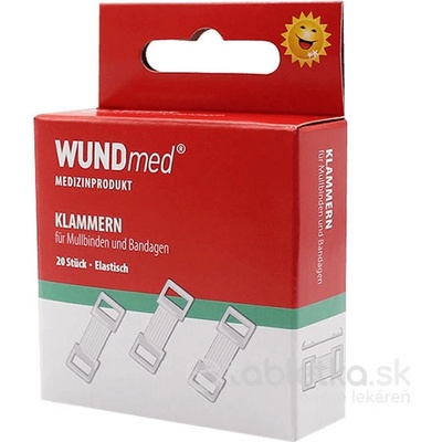 WUNDmed Biele obväzové svorky 20 ks
