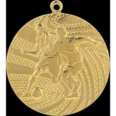 Designová kovová medaile Fotbal Zlatá 4 cm