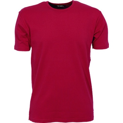 Tee Jays pevné pánské slim-fit triko Interlock tmavá červená