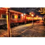DIMEX ART Флизелинов фототапет влак и пламъци 375 x 250 см