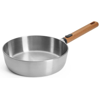 WOLL Дълбок тиган соте LOGIC STEEL 24 cm, със сваляща се дръжка, неръждаема стомана, WOLL (WL1724WLCS)