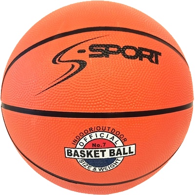 S-Sport Гумена баскетболна топка, размер 7, s-sport tradition