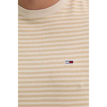 Tommy Jeans Памучна тениска Tommy Jeans в кафяво с десен DM0DM19723 (DM0DM19723)