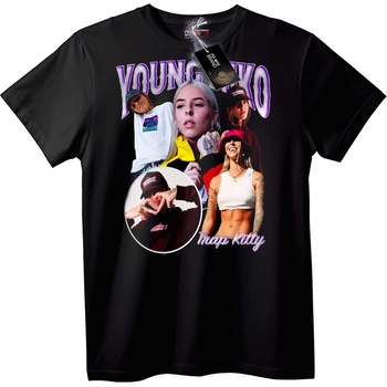 NOONEBRAND Тениска Young Kiko Trap Котка - 2XL, White