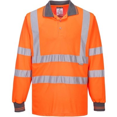 Portwest polokošile S277 HiVis dlouhý rukáv reflexní Oranžová 4XL