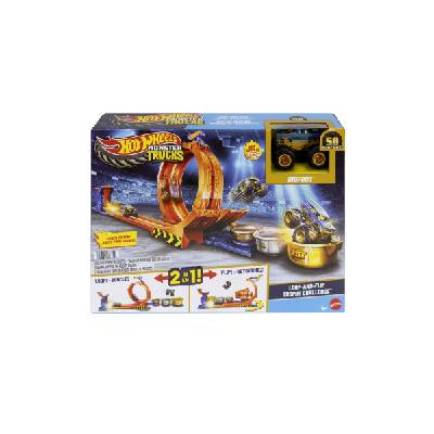 Hot Wheels monster trucks dráha se smyčkou a bigfootem JBX64