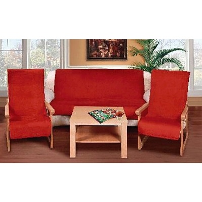 Bellatex poťah na sedačku 6014-014 Farba červená Rozmer 150x200 cm, 2ks 65x150 cm