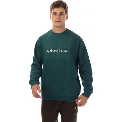 Lyle & Scott Блуза Lyle and Scott Script Sweatshirt - Green White