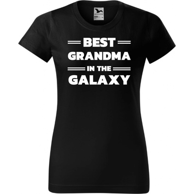 Dámské tričko BEST GRANDMA IN THE GALAXY Černá