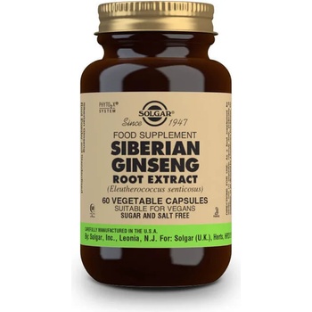 Image 1 of Solgar Хранителна добавка Сибирски Жен - Шен , Solgar Siberian Ginseng Root Extract 60veg. caps