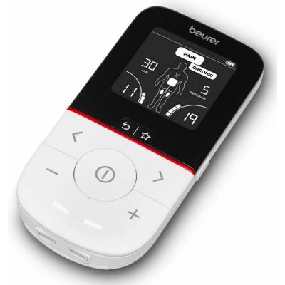Beurer Масажор 3в1 Beurer EM 56, 22 програми, 50 нива, TENS/EMS, LCD, Електростимулатор, Бял/черен (10606_BEU)