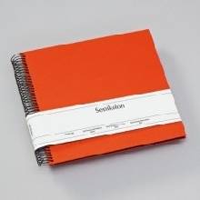 Fotoalbum Semikolon Spiral Economy Medium black orange