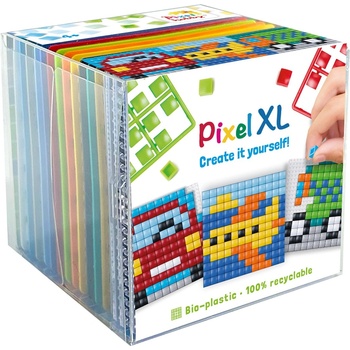 Pixelhobby Комплект от 3 мозайки с пиксели XL, Pixelhobby, Куб - Превозни средства (24221)