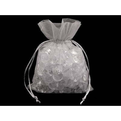 Prima-obchod Dárkový pytlík 13x18 cm organza, barva 11 šedá světlá