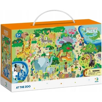 dodo Детски пъзел Dodo - Зоопарк, 80 части (300259)