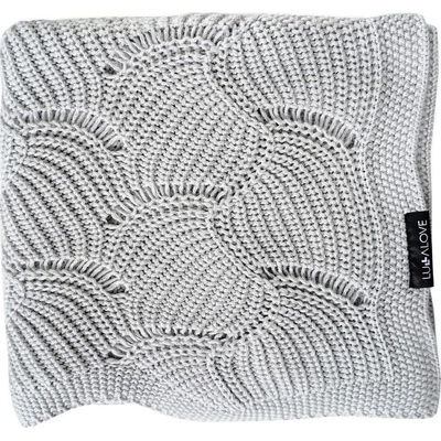 Lullalove Bambusová dečka vzor mušličky Šedá
