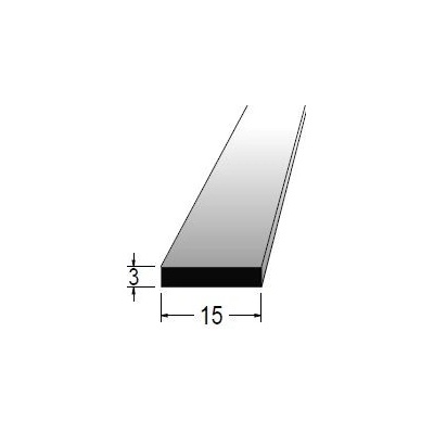 Hranolek 15x3mm, délka 100cm