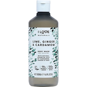 I Love Cosmetics Naturals Vegan Lime Ginger & Cardamom душ гел унисекс 125 мл