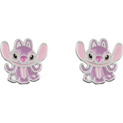 Disney Roztomilé peckové náušnice pro dívky Angel Lilo & Stitch EF01086SRWL.PA