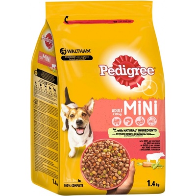 Pedigree Adult Mini hovězí a zelenina 1,4 kg