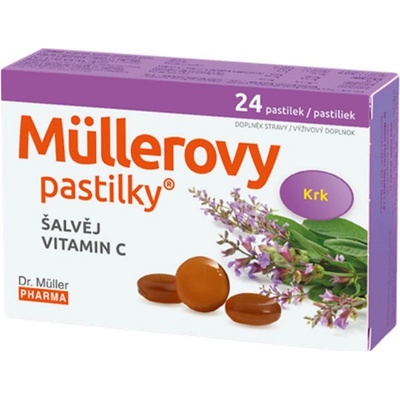 Müllerovy pastilky se šalvějí 24 ks CZ/SK