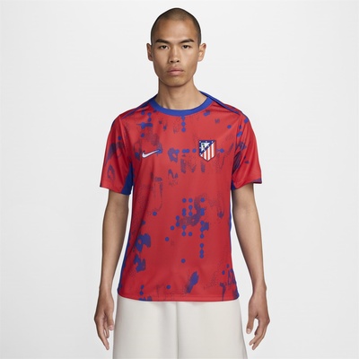 Футболна фланелка Nike Atletico Madrid Home Pre Match Shirt 2024 2025 Adults - Red