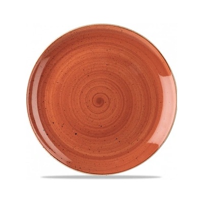 CHURCHILL Stonecast Spiced Orange Mělký talíř ručně zdobený 28,8 cm