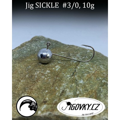 Jigovky.cz Jigové hlavičky Sickle vel.3 10g 5 ks