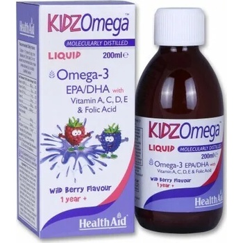 HEALTHAID Хранителна добавка за деца сироп Омега, Health Aid KidzOmega Liquid 200ml