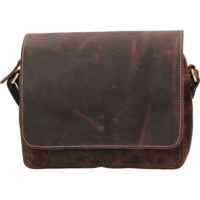 Dámská kožená crossbody kabelka HGL Magda hnědá